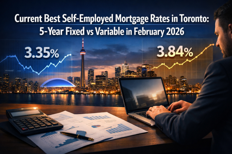 Current Best Self-Employed Mortgage Rates in Toronto: 5-Year Fixed vs Variable in February 2026